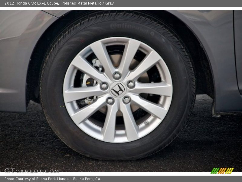 Polished Metal Metallic / Gray 2012 Honda Civic EX-L Coupe