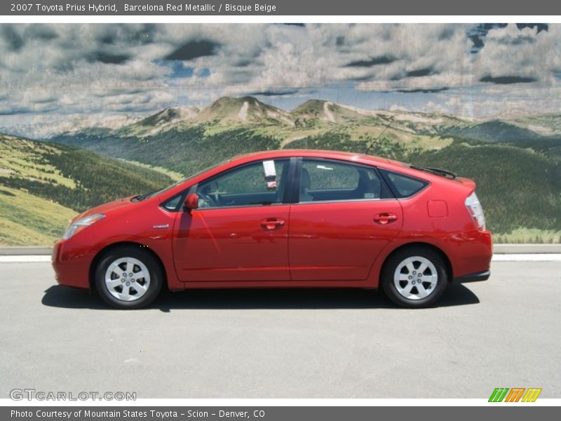 Barcelona Red Metallic / Bisque Beige 2007 Toyota Prius Hybrid