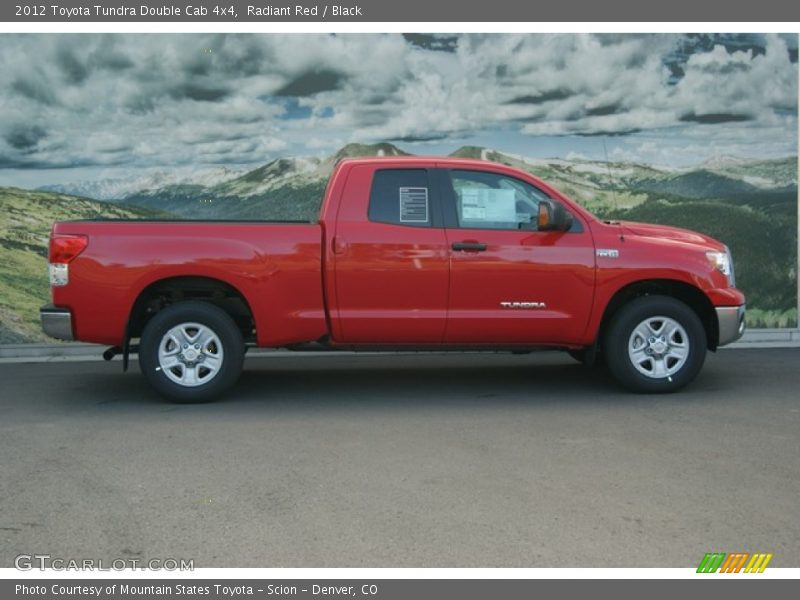 Radiant Red / Black 2012 Toyota Tundra Double Cab 4x4