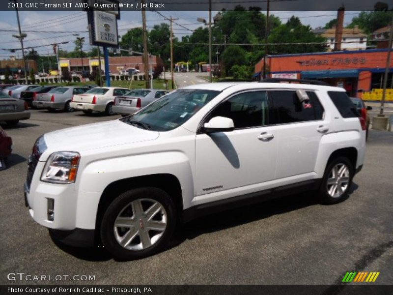 Olympic White / Jet Black 2011 GMC Terrain SLT AWD