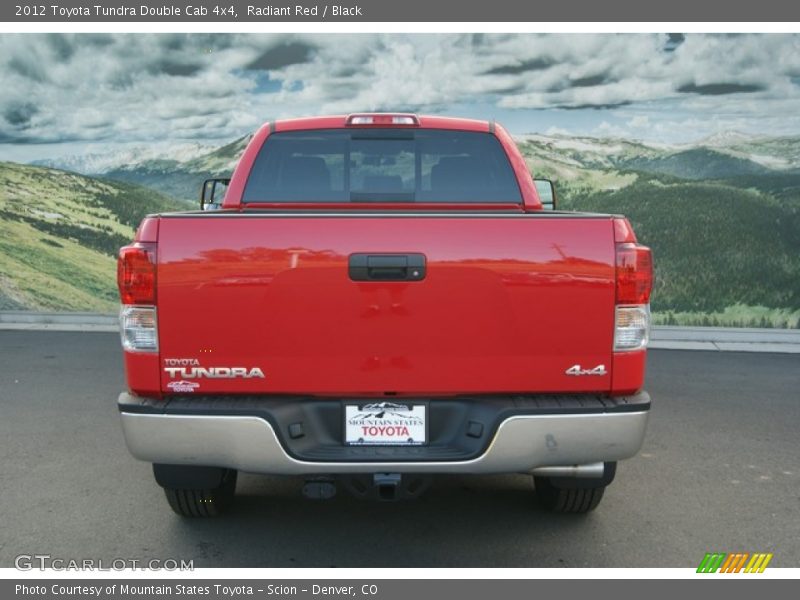 Radiant Red / Black 2012 Toyota Tundra Double Cab 4x4