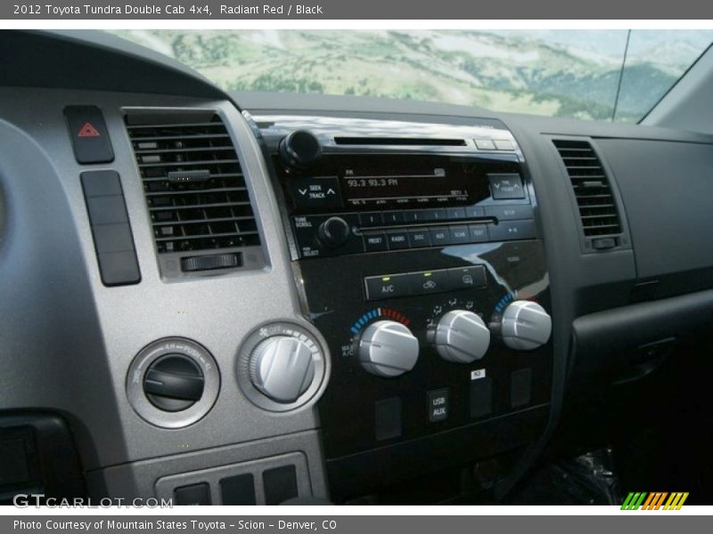 Radiant Red / Black 2012 Toyota Tundra Double Cab 4x4