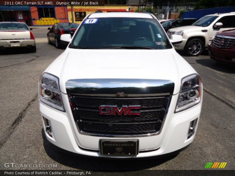 Olympic White / Jet Black 2011 GMC Terrain SLT AWD