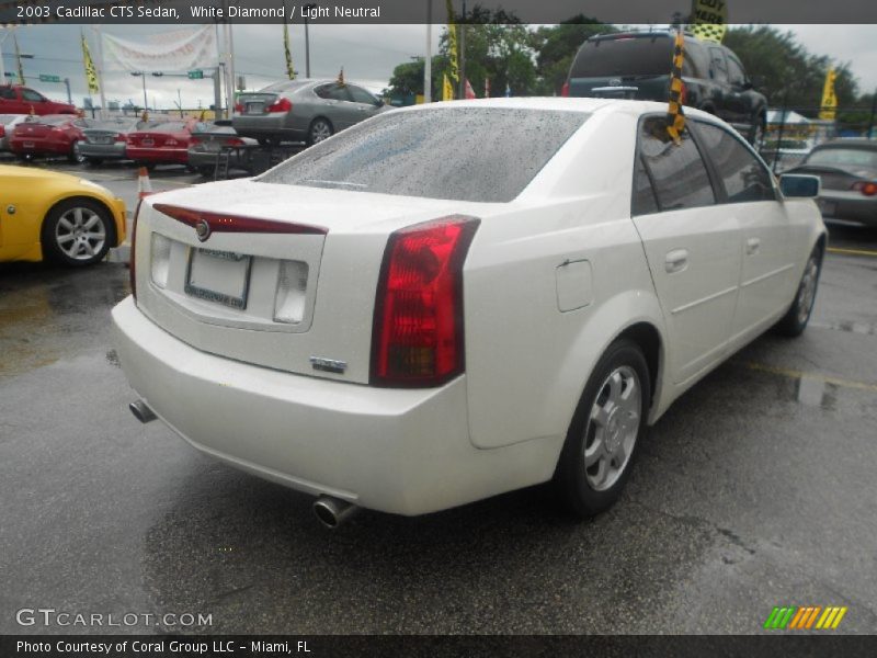 White Diamond / Light Neutral 2003 Cadillac CTS Sedan