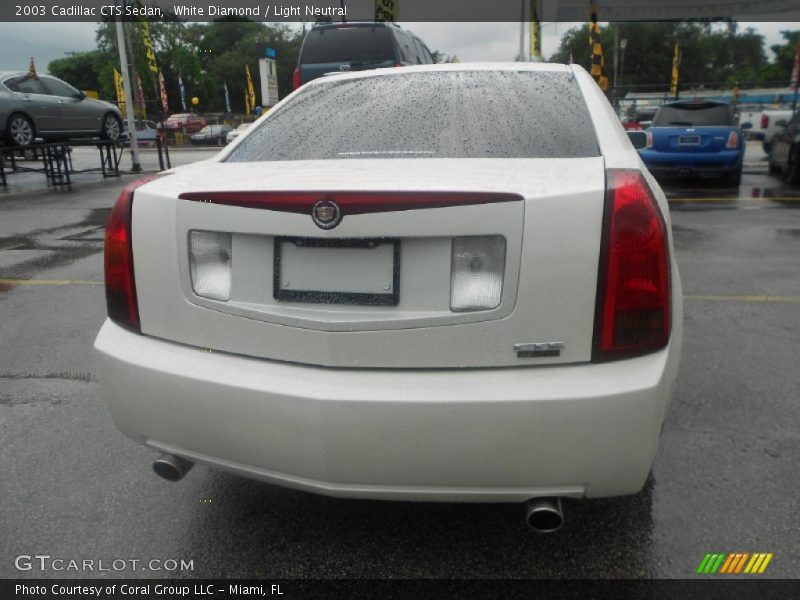 White Diamond / Light Neutral 2003 Cadillac CTS Sedan