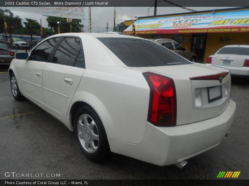 White Diamond / Light Neutral 2003 Cadillac CTS Sedan