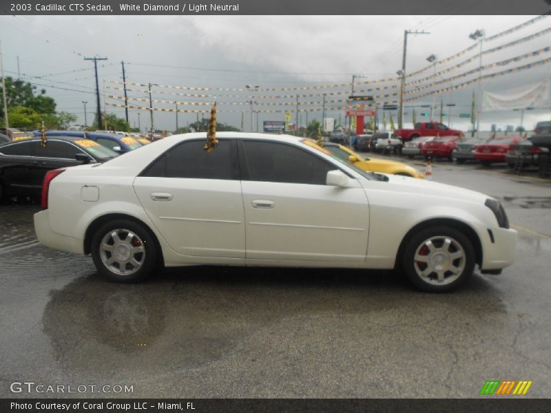 White Diamond / Light Neutral 2003 Cadillac CTS Sedan
