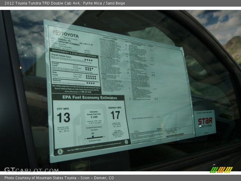 Pyrite Mica / Sand Beige 2012 Toyota Tundra TRD Double Cab 4x4
