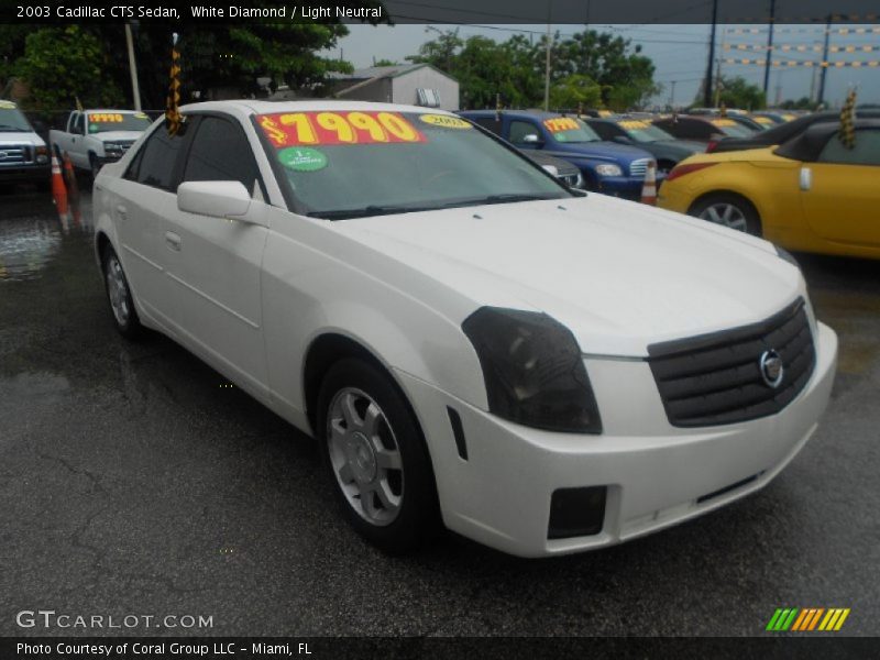 White Diamond / Light Neutral 2003 Cadillac CTS Sedan