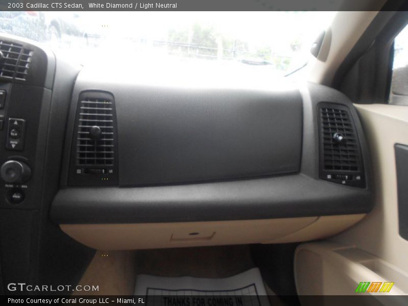 White Diamond / Light Neutral 2003 Cadillac CTS Sedan