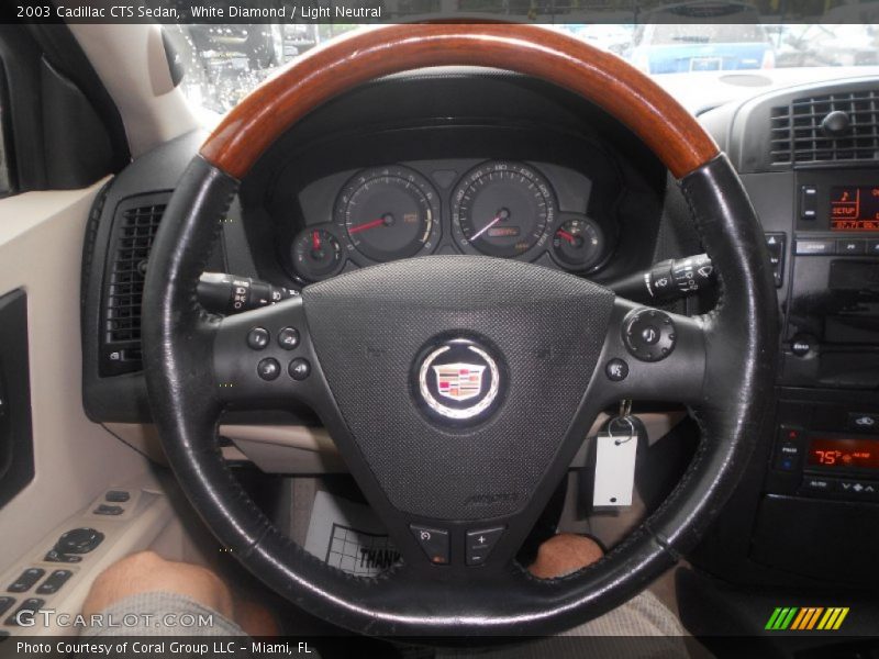 White Diamond / Light Neutral 2003 Cadillac CTS Sedan