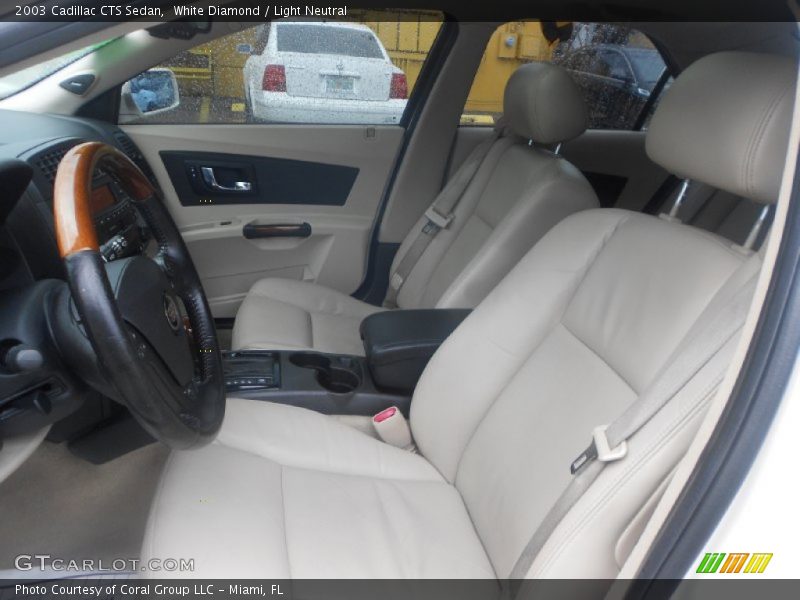 White Diamond / Light Neutral 2003 Cadillac CTS Sedan