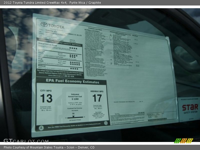 Pyrite Mica / Graphite 2012 Toyota Tundra Limited CrewMax 4x4