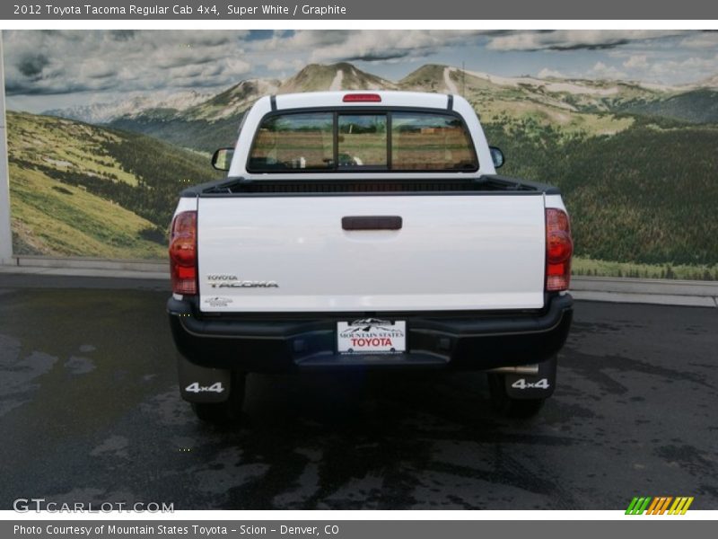 Super White / Graphite 2012 Toyota Tacoma Regular Cab 4x4