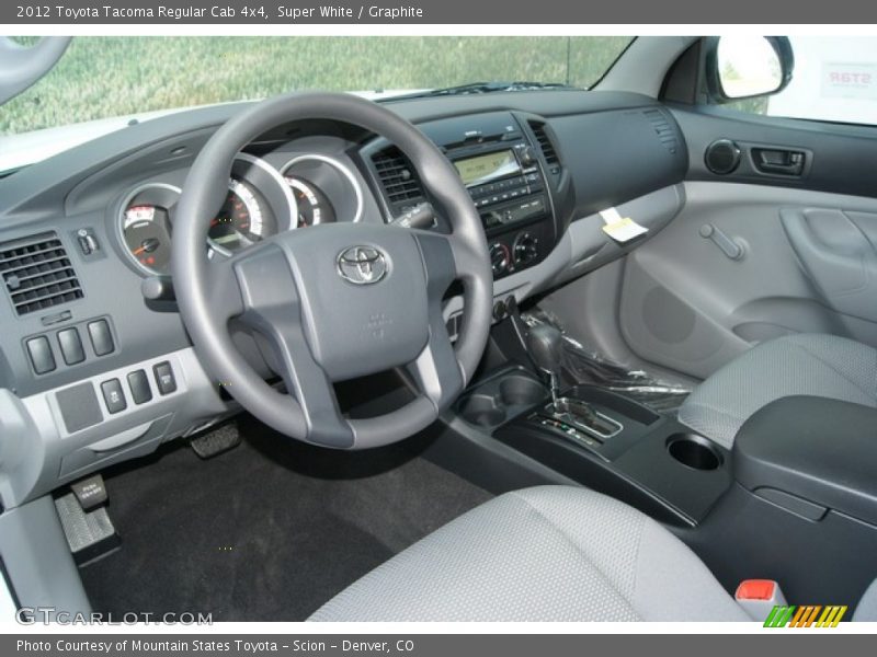 Super White / Graphite 2012 Toyota Tacoma Regular Cab 4x4
