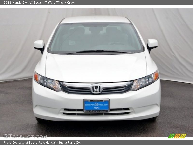 Taffeta White / Gray 2012 Honda Civic LX Sedan