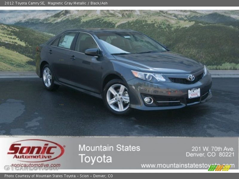 Magnetic Gray Metallic / Black/Ash 2012 Toyota Camry SE