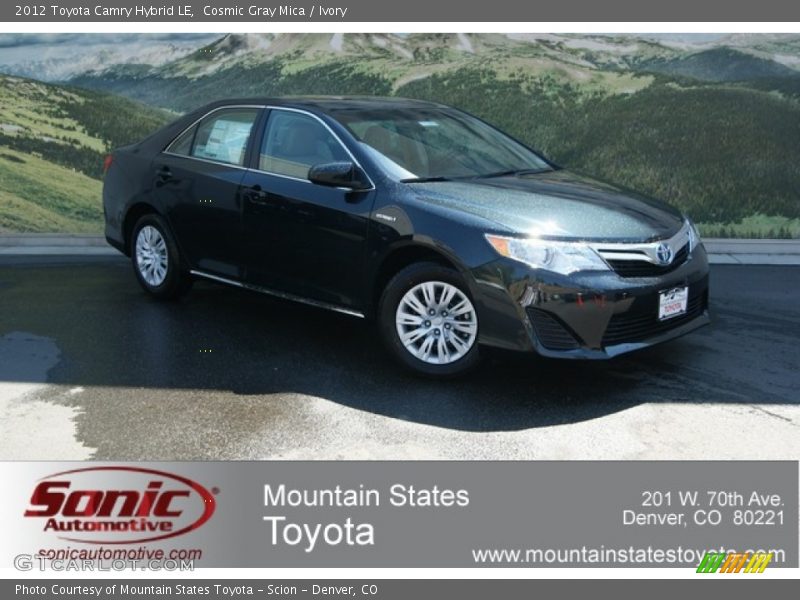 Cosmic Gray Mica / Ivory 2012 Toyota Camry Hybrid LE