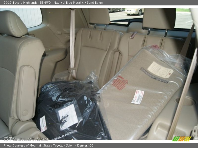 Nautical Blue Metallic / Sand Beige 2012 Toyota Highlander SE 4WD