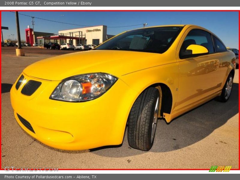 Competition Yellow / Ebony 2008 Pontiac G5 GT