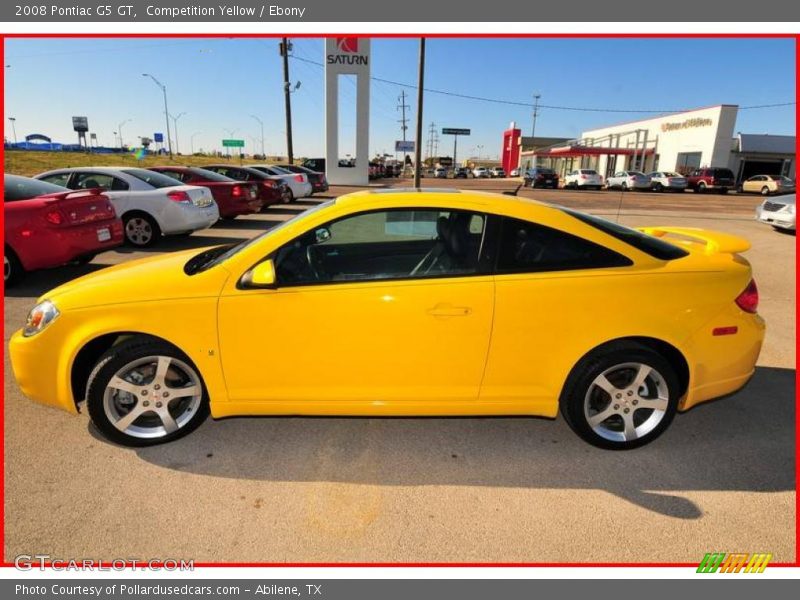 Competition Yellow / Ebony 2008 Pontiac G5 GT