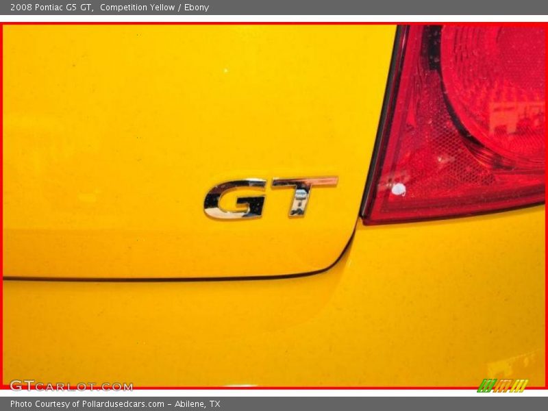 Competition Yellow / Ebony 2008 Pontiac G5 GT
