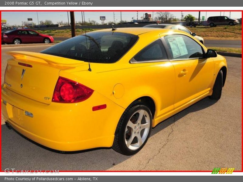 Competition Yellow / Ebony 2008 Pontiac G5 GT