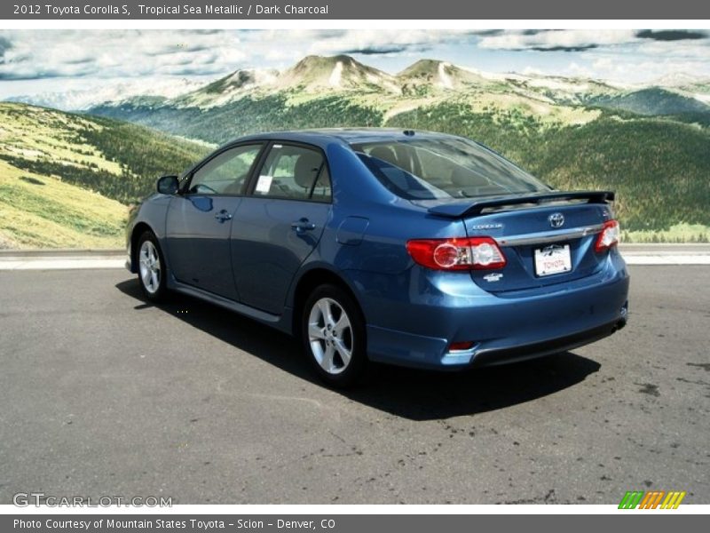Tropical Sea Metallic / Dark Charcoal 2012 Toyota Corolla S