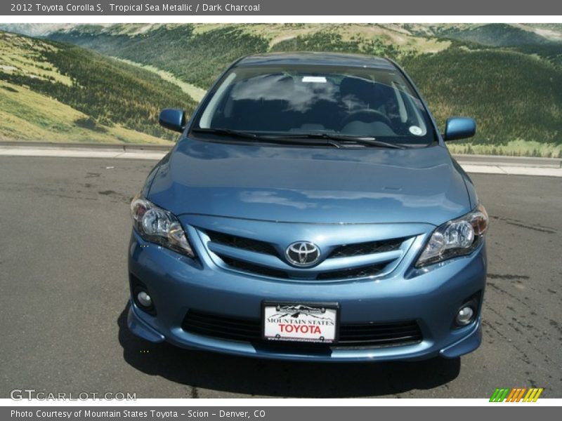 Tropical Sea Metallic / Dark Charcoal 2012 Toyota Corolla S