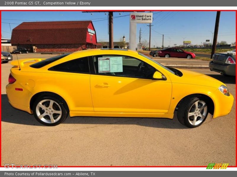 Competition Yellow / Ebony 2008 Pontiac G5 GT