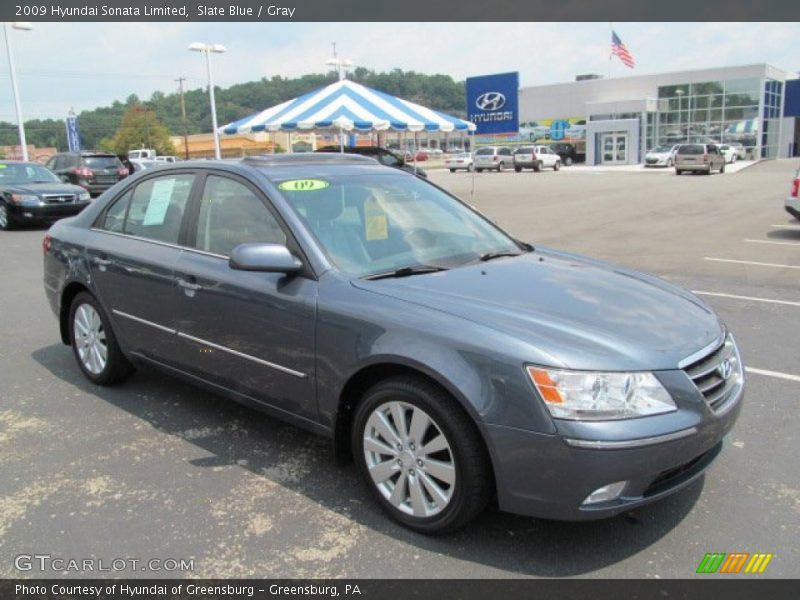 Slate Blue / Gray 2009 Hyundai Sonata Limited