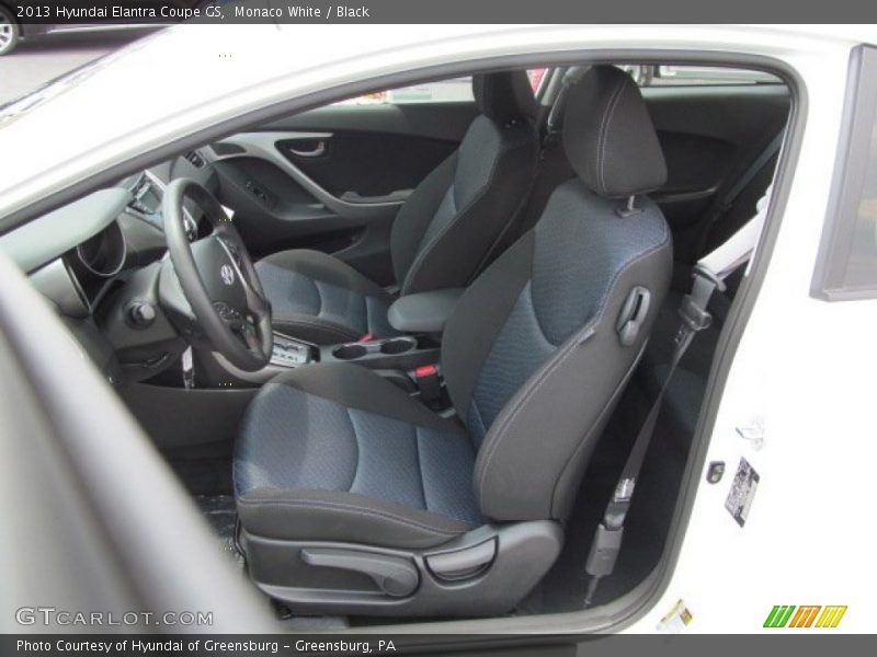 Front Seat of 2013 Elantra Coupe GS