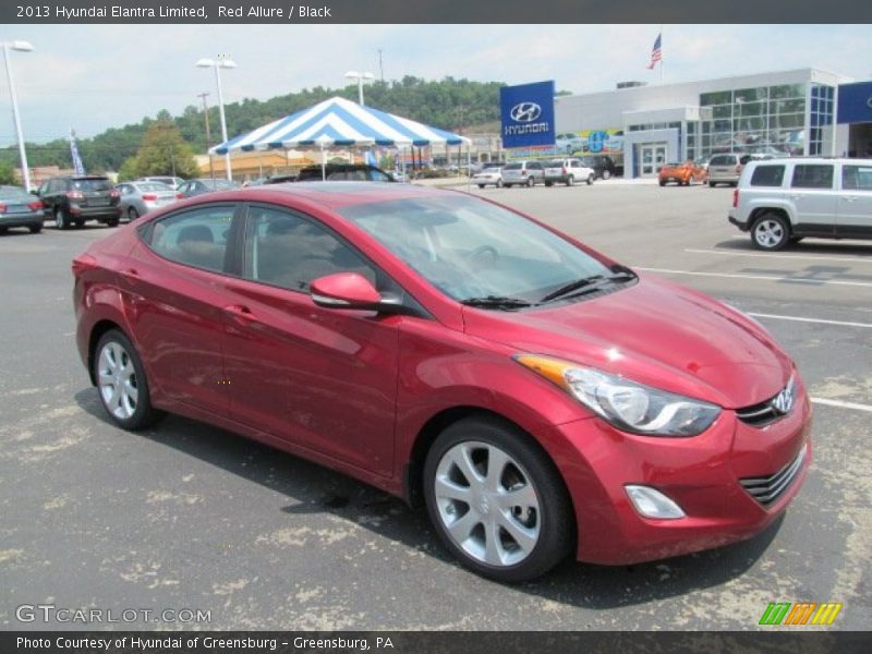 Red Allure / Black 2013 Hyundai Elantra Limited
