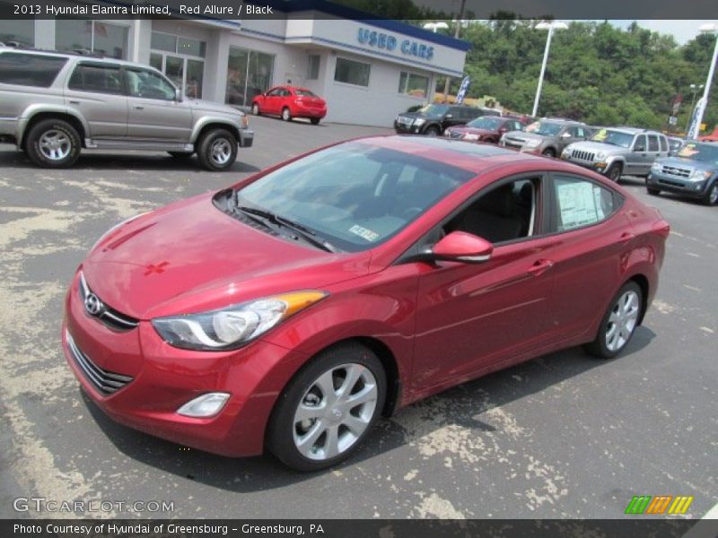 Red Allure / Black 2013 Hyundai Elantra Limited