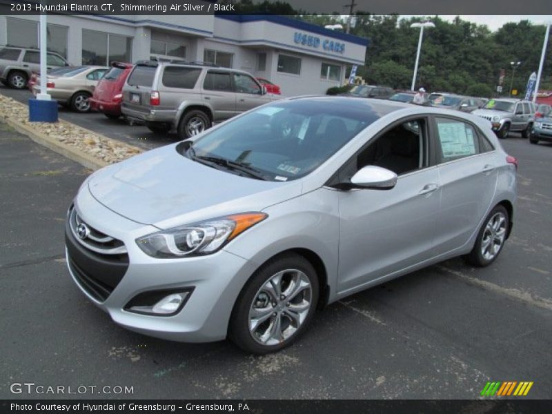 Shimmering Air Silver / Black 2013 Hyundai Elantra GT