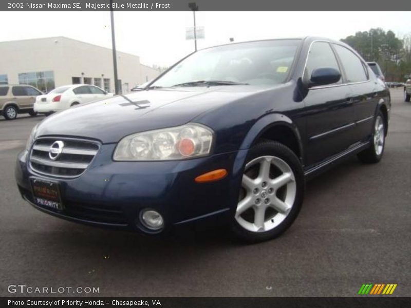 Majestic Blue Metallic / Frost 2002 Nissan Maxima SE