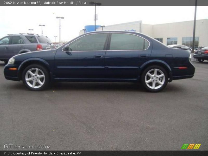 Majestic Blue Metallic / Frost 2002 Nissan Maxima SE