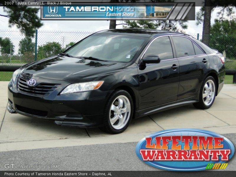 Black / Bisque 2007 Toyota Camry LE