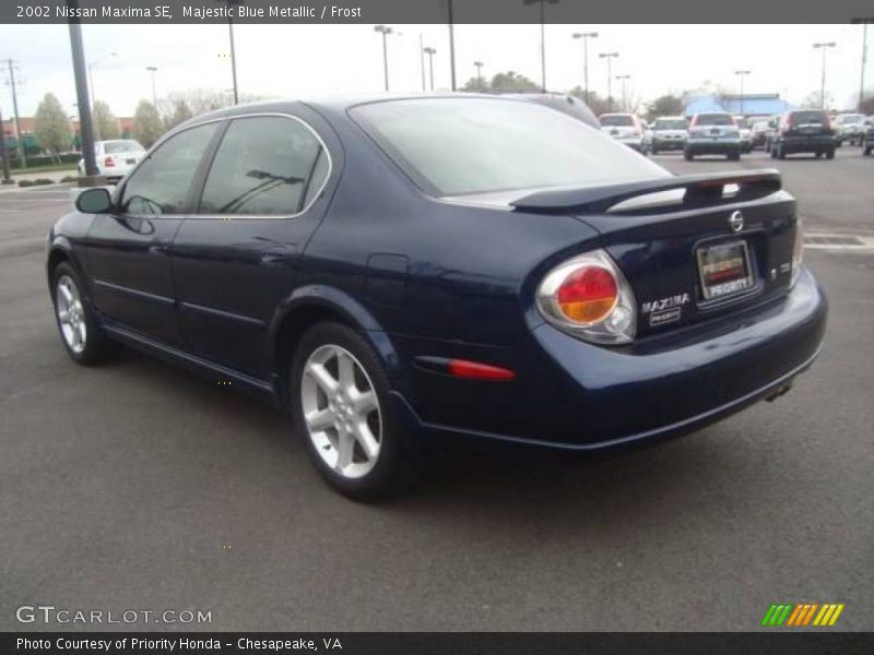 Majestic Blue Metallic / Frost 2002 Nissan Maxima SE