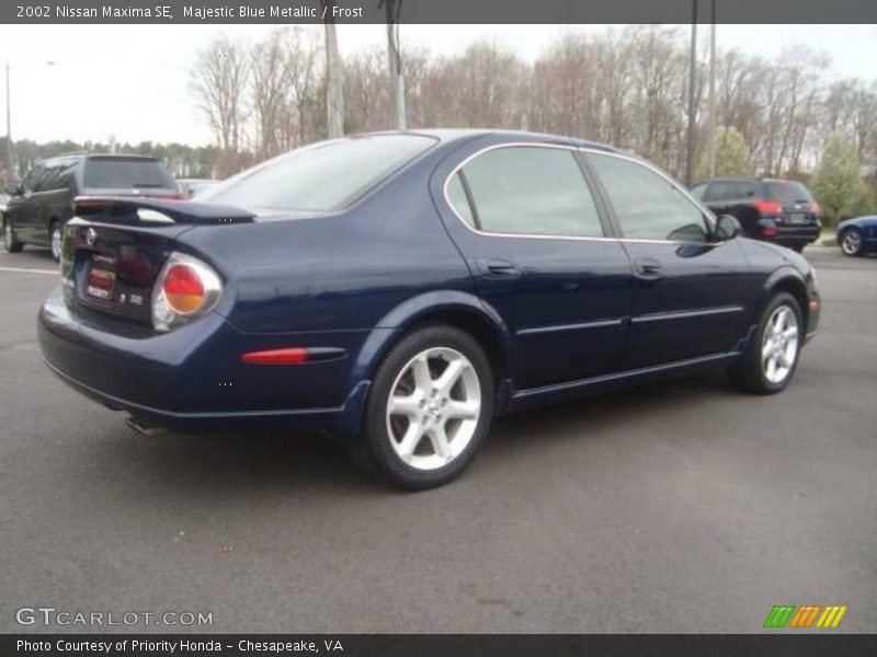 Majestic Blue Metallic / Frost 2002 Nissan Maxima SE