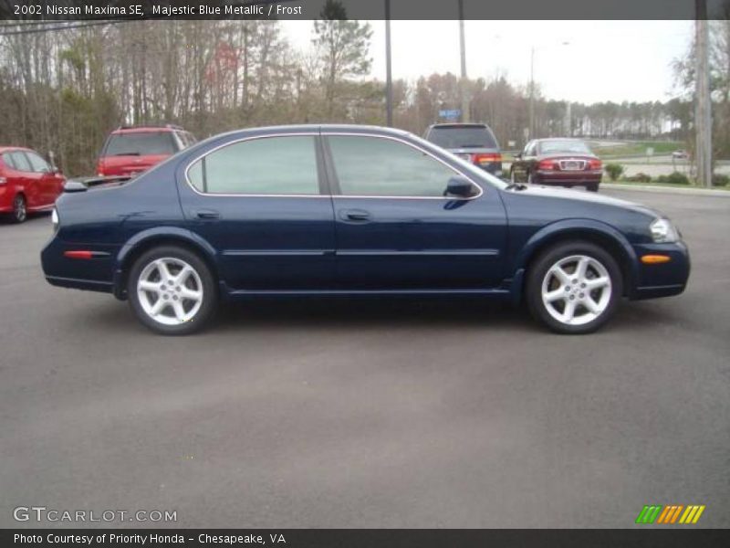 Majestic Blue Metallic / Frost 2002 Nissan Maxima SE