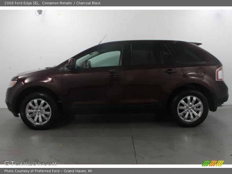 Cinnamon Metallic / Charcoal Black 2009 Ford Edge SEL