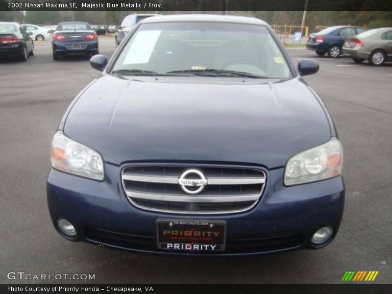 Majestic Blue Metallic / Frost 2002 Nissan Maxima SE