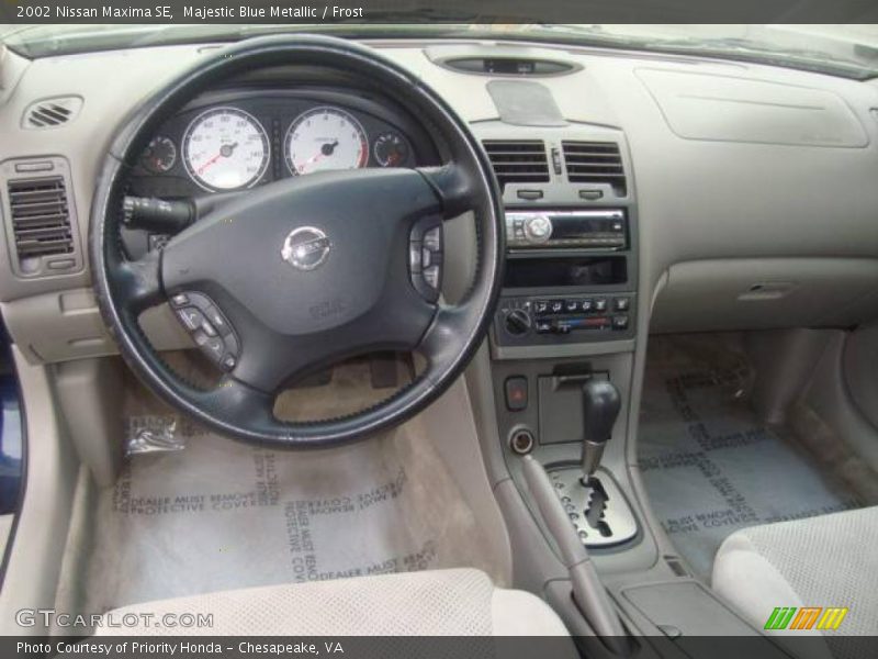 Majestic Blue Metallic / Frost 2002 Nissan Maxima SE