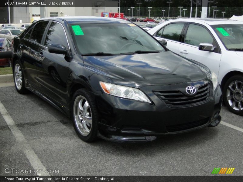 Black / Bisque 2007 Toyota Camry LE