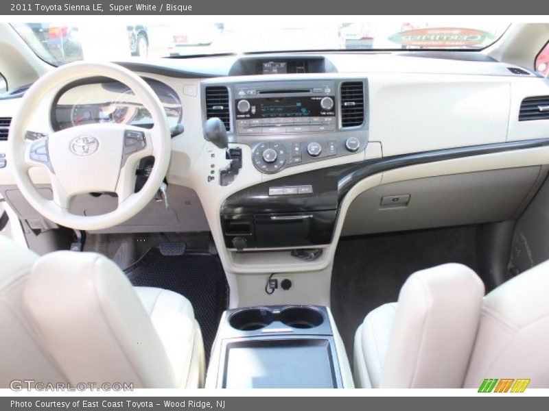 Super White / Bisque 2011 Toyota Sienna LE