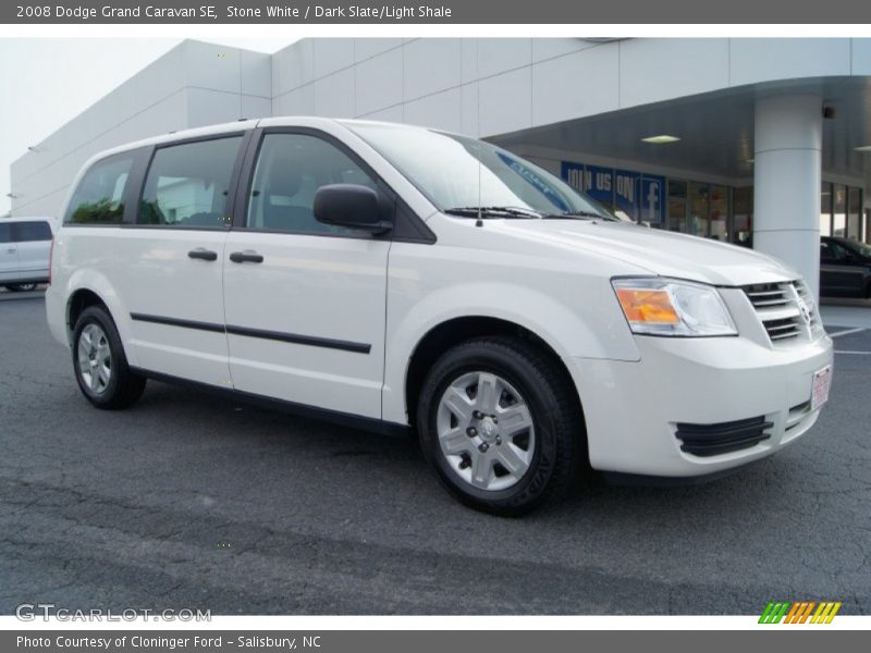 Stone White / Dark Slate/Light Shale 2008 Dodge Grand Caravan SE