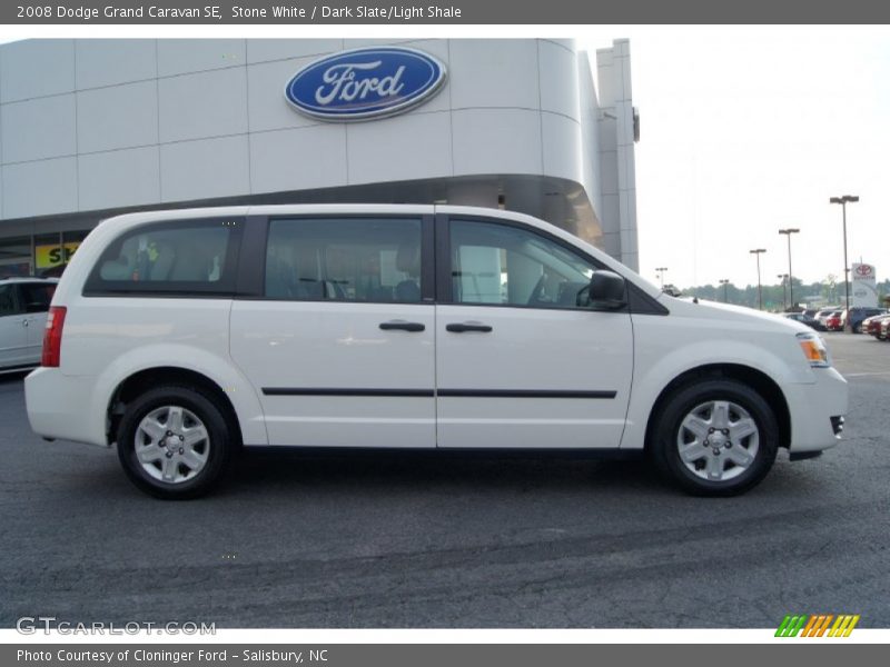 Stone White / Dark Slate/Light Shale 2008 Dodge Grand Caravan SE