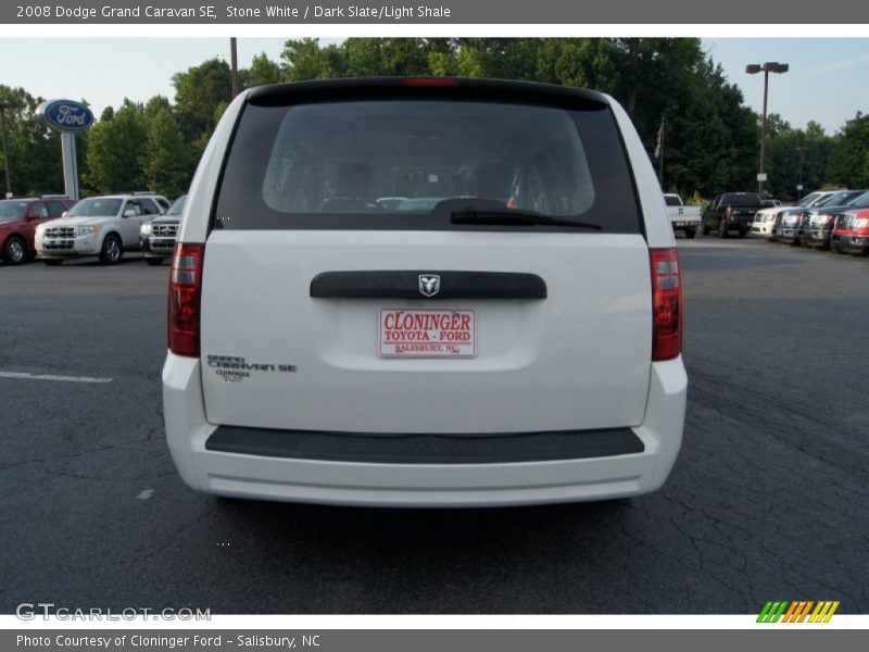 Stone White / Dark Slate/Light Shale 2008 Dodge Grand Caravan SE