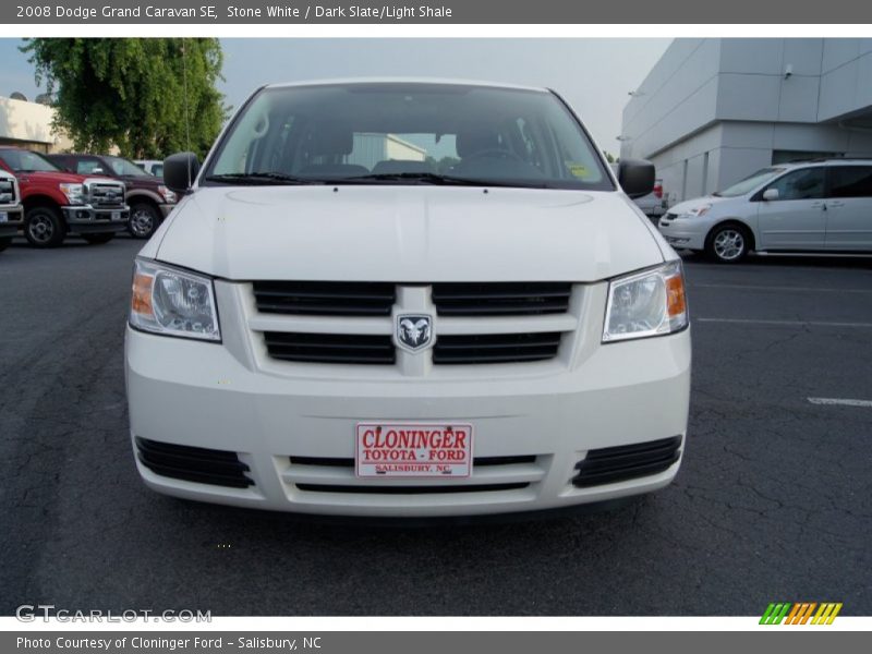 Stone White / Dark Slate/Light Shale 2008 Dodge Grand Caravan SE